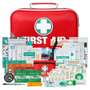 General Medi 2-in-1 First Aid Kit (215 Piece Set) + 43 Piece Mini First Aid Kit -Includes Ice(Cold) Pack, Moleskin Pad and Emergency Blanket for Travel, Home, Office, Car, Workplace