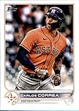 2022 Topps #405 Carlos Correa Houston Astros Series 2 MLB Baseball Trading Card