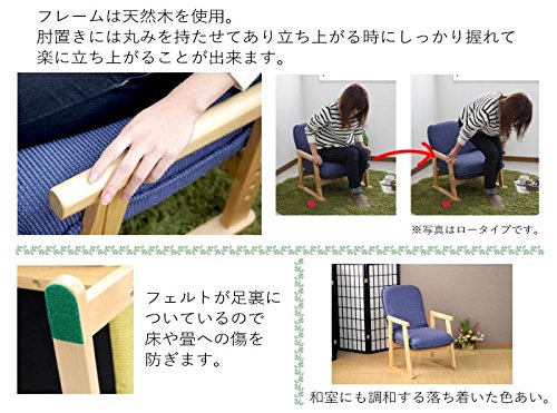 Amazon｜ポケットコイル使用 リクライニング 座椅子 肘掛け ミドル