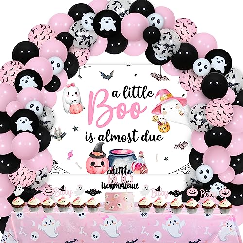 A Little Boo is Almost Due Halloween Baby Shower Decorations