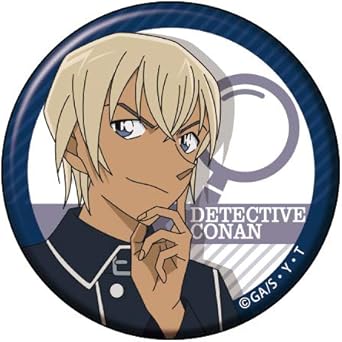Amazon Co Jp 安室透 背景 虫眼鏡 ネイビー 名探偵コナン キャラバッジコレクション 安室がいっぱい 家電 カメラ