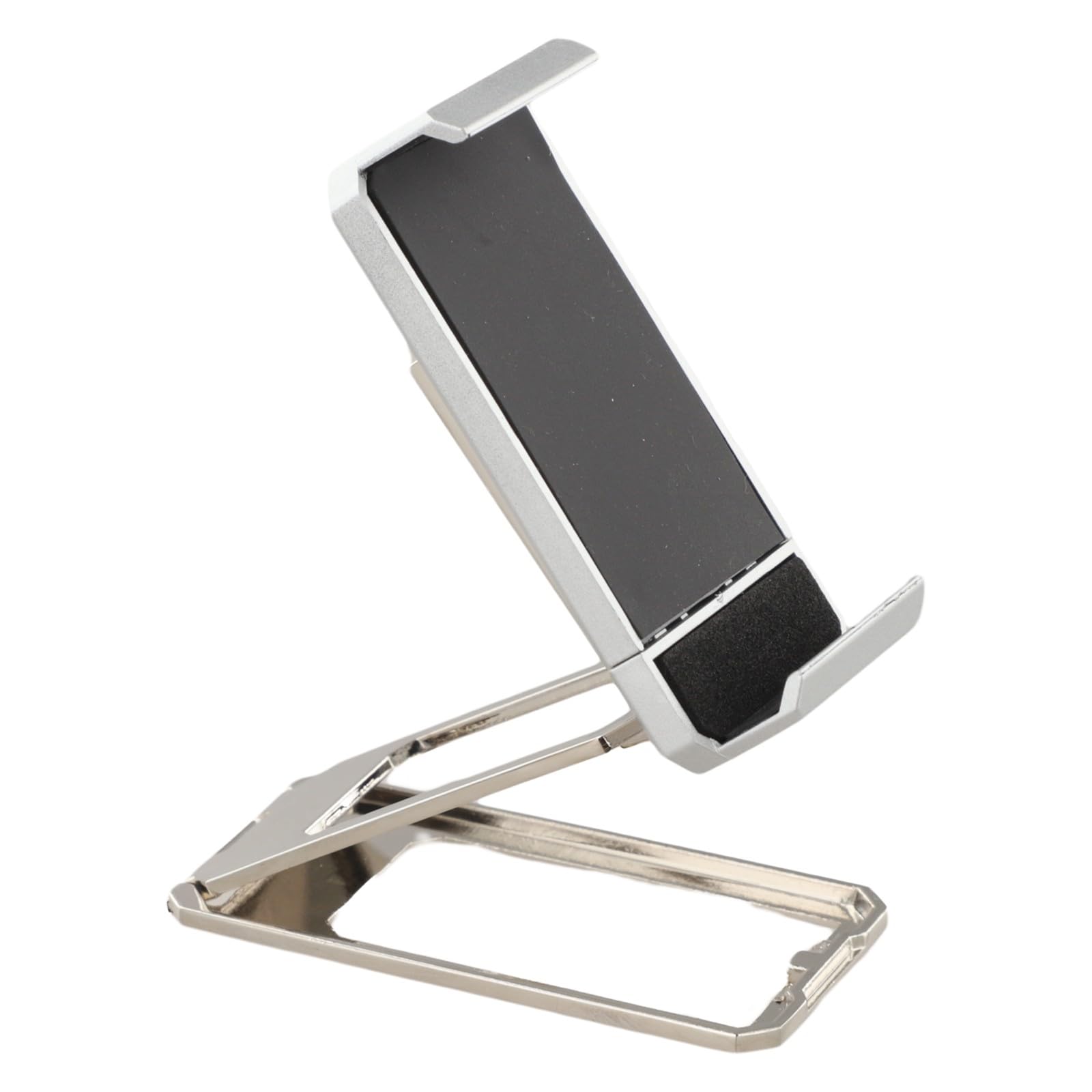 Regolabile per 360 pieghevole magnetico posteriore clip supporto del telefono, staffa portatile in metallo mobile, per design compatto con rotazione multi-angolo, nero