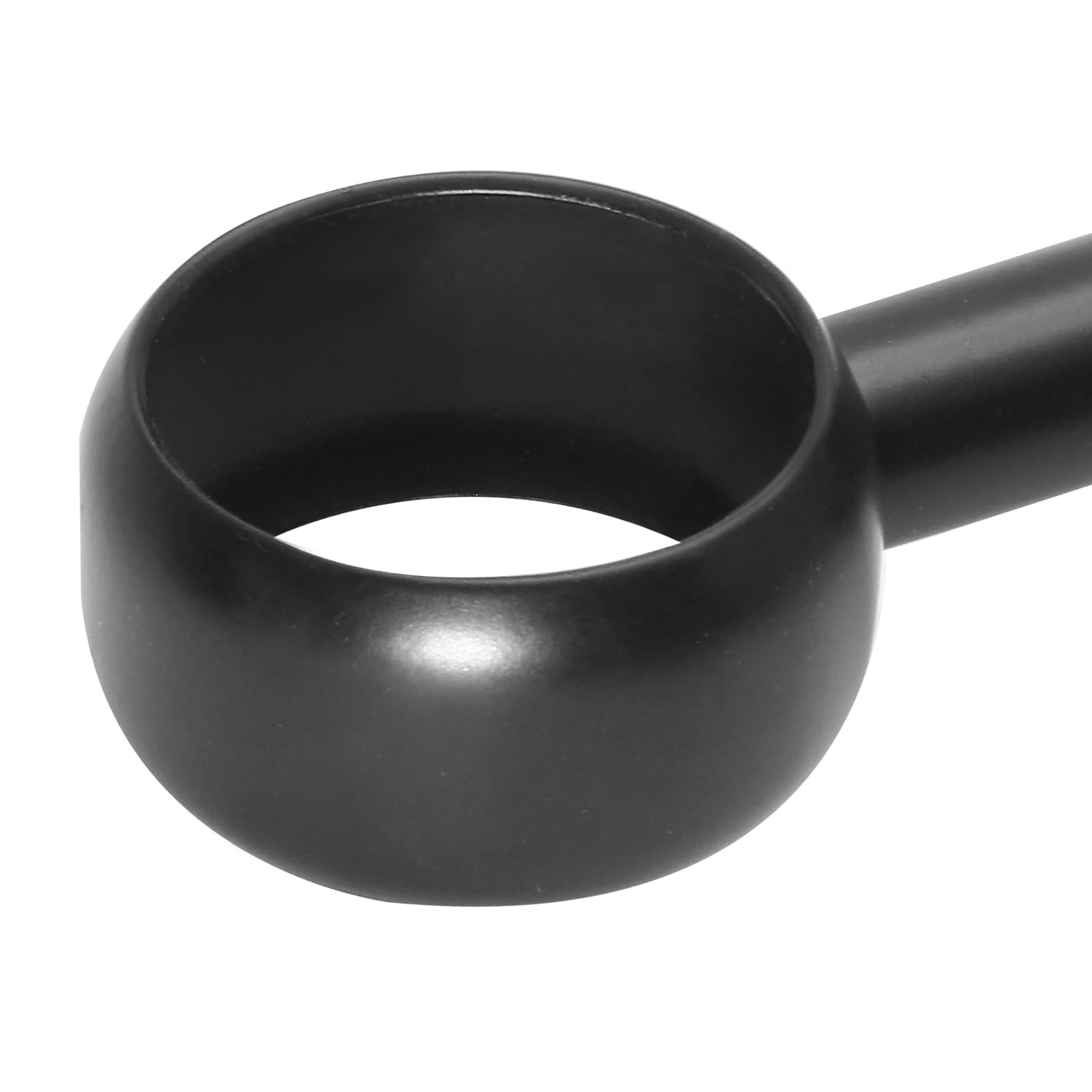 2 Stück 5.1 cm Edelstahl Deckenhalterung Gardinenstangenhalterung, mattschwarz, strapazierfähig, Flanschstangenhalter, Schrankstangen-Endstützen Steckdose mit passenden Schrauben | 304 Stahl rostfrei, 3-Loch Deckenwandhalterung, Schrauben Dübel inkl. für