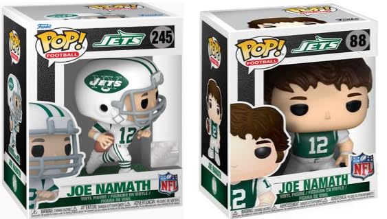 Amazon.com: Funko NFL Pop! Legends Combo Set, Joe Namath as #245
