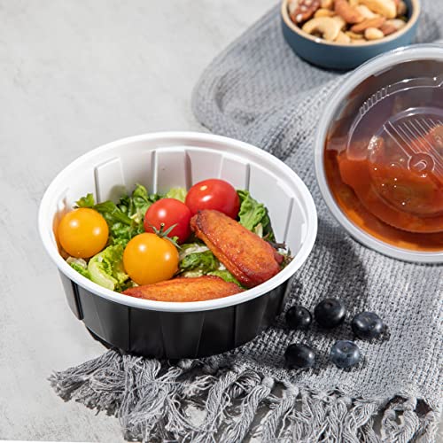 Otor 20Oz Meal Prep Food Container Sets With Airtight Lids Deli Container Bento Box Lunch Boxes Take Away Food Storage Two-Color Process Stackable Reusable Bpa Free 25 Sets #TOP1