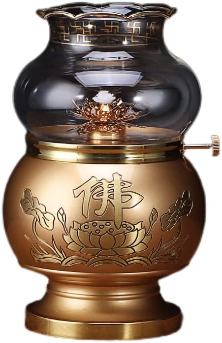 Decorative Lighting Oil Lamp Pure Copper Oil Lamp for Buddha Buddha Lamp Household Butter Lamp for Lights God of Wealth Offering Lamp Buddha Lamp