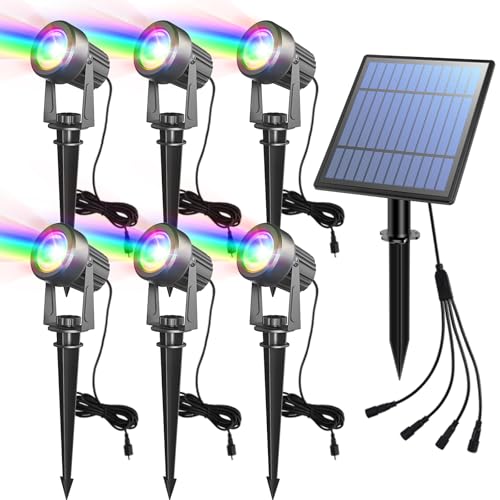 APONUO Solar Spot Lights for Outdoor Landscape