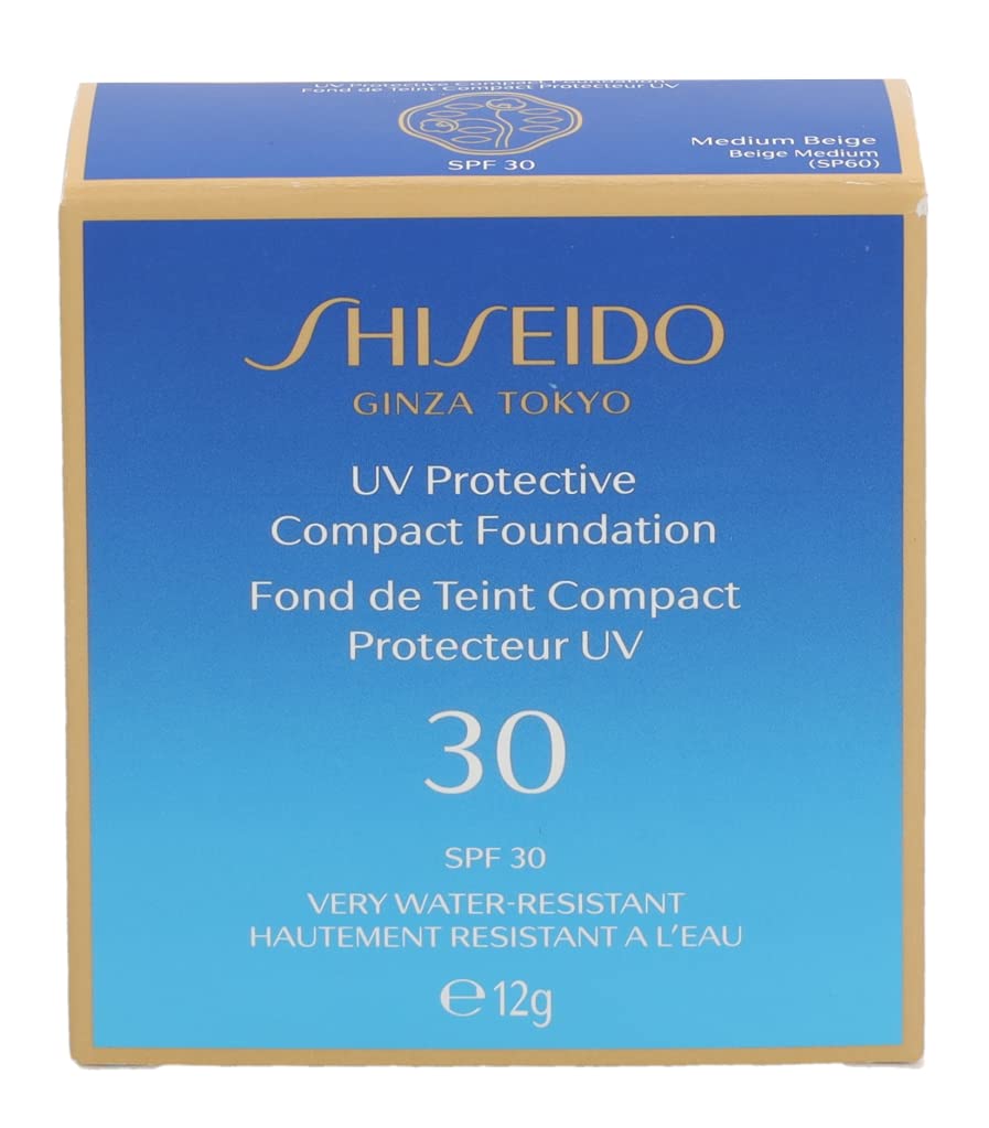 Shiseido UV Protective Compact Foundation SPF 30, Medium Beige SP60, 0.42 Ounce
