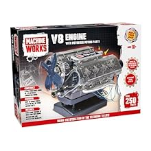 BUILD YOUR OWN ENGINE KIT – The Build Your Own Model Engine Kits from Machine Works make excellent gifts for vehicle and model enthusiasts who like creating and learning about mechanical systems and engineering. Requires 3 x AA Batteries (Not include...
