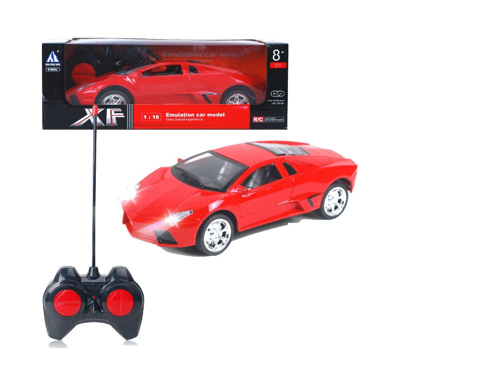 TurboZ-1:16 R/C City Car Sedan- red