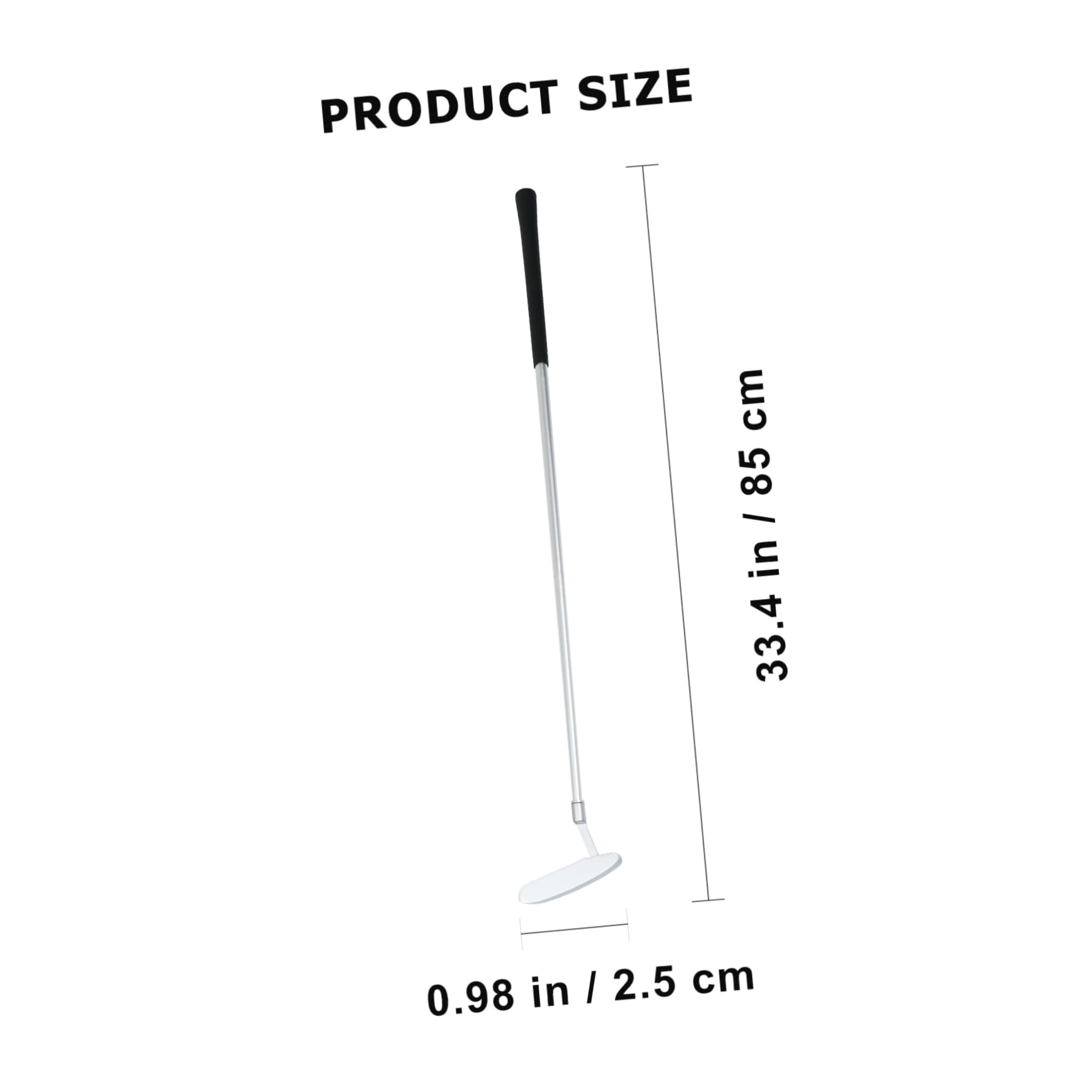 POPETPOP 1 Set Golf Putter Set Detachable Push Rod Zinc Alloy Compact for Travel