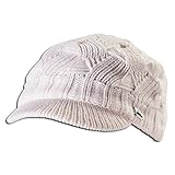 adidas Women's Heaven Brimmer Beanie, One Size, Chalk White/Heather Grey/Veridian