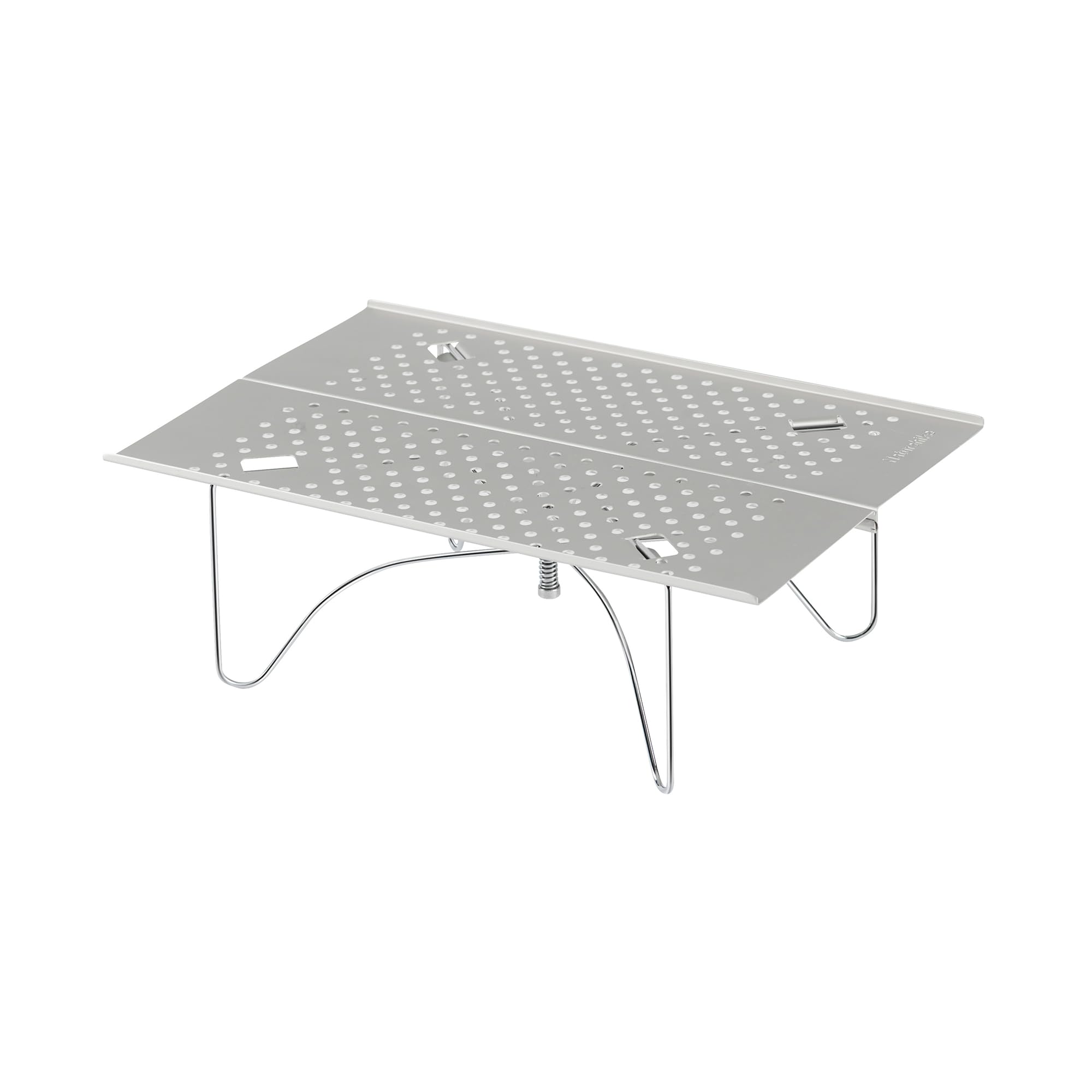 windhike Naturehike Mountain View Camping Folding Table,Outdoor Ultralight Serving Tray Table,Mini Portable Tea & Dining Table for Camping,Picnic,Hiking,and Other Outdoor (Dawn Silver)
