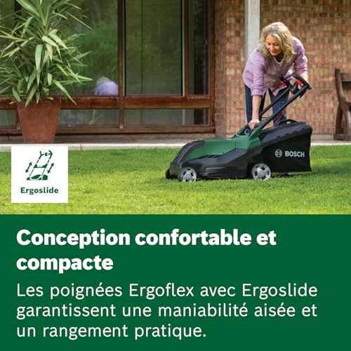 Bosch Tondeuse Filaire puissante AdvancedRotak 40-650 (pour tondre Votre pelouse ; Puissance du Moteur 1 700 W ; Largeur de Coupe : 40 cm)