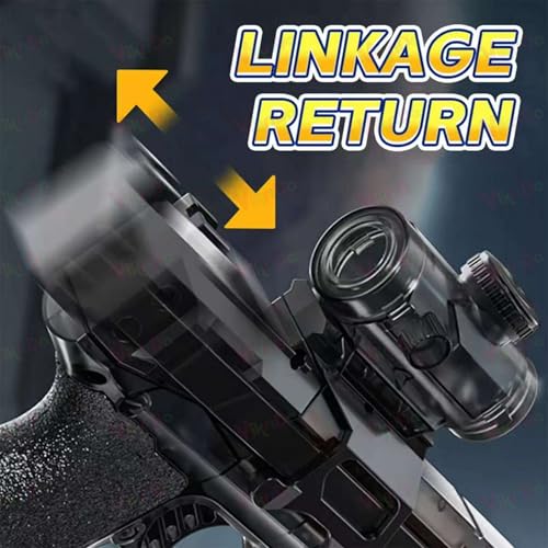 Image of VikriDA Automatic Electric Water Gun with Light-Up Silencer Free Extra Rechargeable Battery Continuous Firing Water Blaster for Kids Beach, Pool & Outdoor Summer Toy