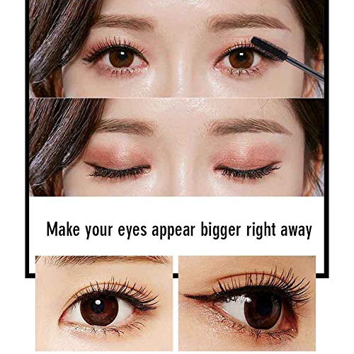 Ownest 4D Silk Fiber Eyelash Mascara,Waterproof&Long Lasting Eyelash Extension,All Day Exquisitely, Full,Thick, Smudge-Proof Eyelashes-Black