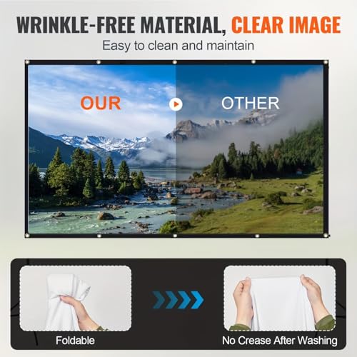 Pantalla de proyector plegable 120 pulgadas 16:9 miniatura 4