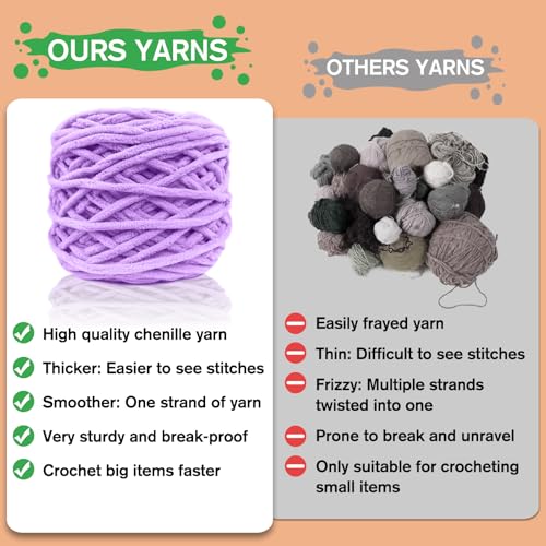 Image of CODGP Crochet Kit for Beginners, 11.8-Inch Hippo Crochet Kit for Adults | Crochet Starter Kit Gift, Animal Amigurumi Kit, Durable Chenille Yarn, Full Supplies, Step-by-Step Videos, for Crochet Lovers