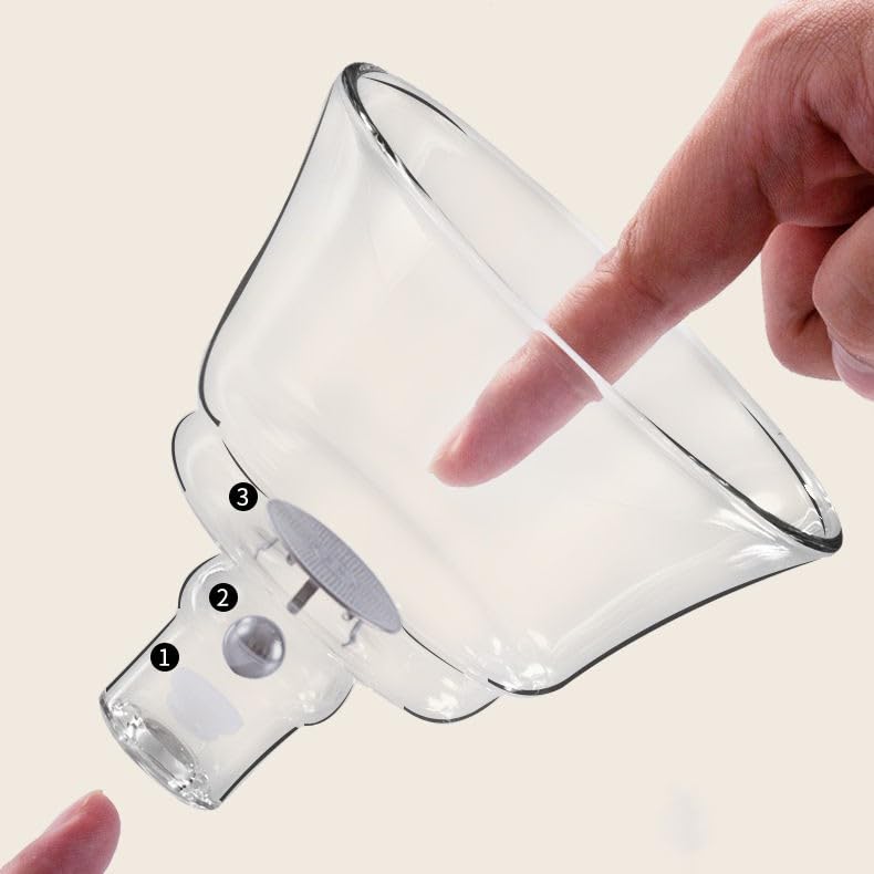 MOZEO Glass Teapot Set With Infuser – Semi-Automatic Rotating Cover, Horse Design, Perfect For Blooming Tea & Loose Leaf
