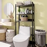 ODIKA Over The Toilet Storage, 3-Tier Over-The-Toilet Space Saver Organizer Rack, Freestanding Bathr