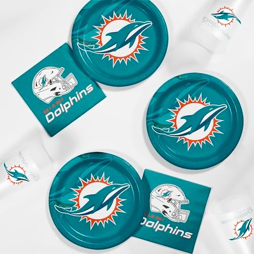 Trendware Miami Dolphins Tailgate Kit, Serves 8