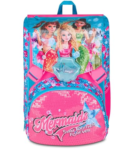 Sac à dos fille bleu ciel pour l'école primaire et les sorties décontractées