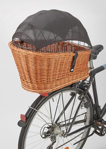 Tigana Sonnensegel für Hundefahrradkorb & Einkaufskorb – UV Schutz 40+, Oeko-TEX®, Atmungsaktiv, Microfaser, Sonnenschutz für Hunde, Schnell montierbar, leicht & platzsparend