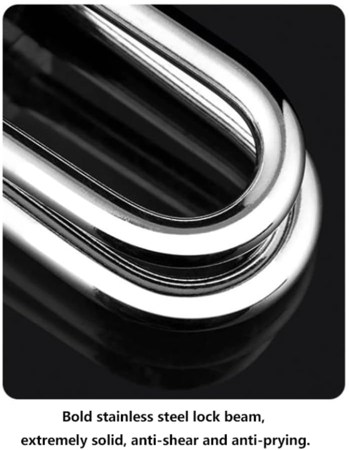 Padlocks for Outdoor Solid Stainless Steel Padlock with 4 Keys Key Lock Wide Lock Body Padlock Outdoor for Sheds Storage Toolbox Keylock