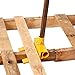 Pallet Buster | Deck Wrecker - Head Only - Best Wrecking Bar for Breaking Pallets - Steel Head - 2 Secure Locking Pins - Yellow - Molomax