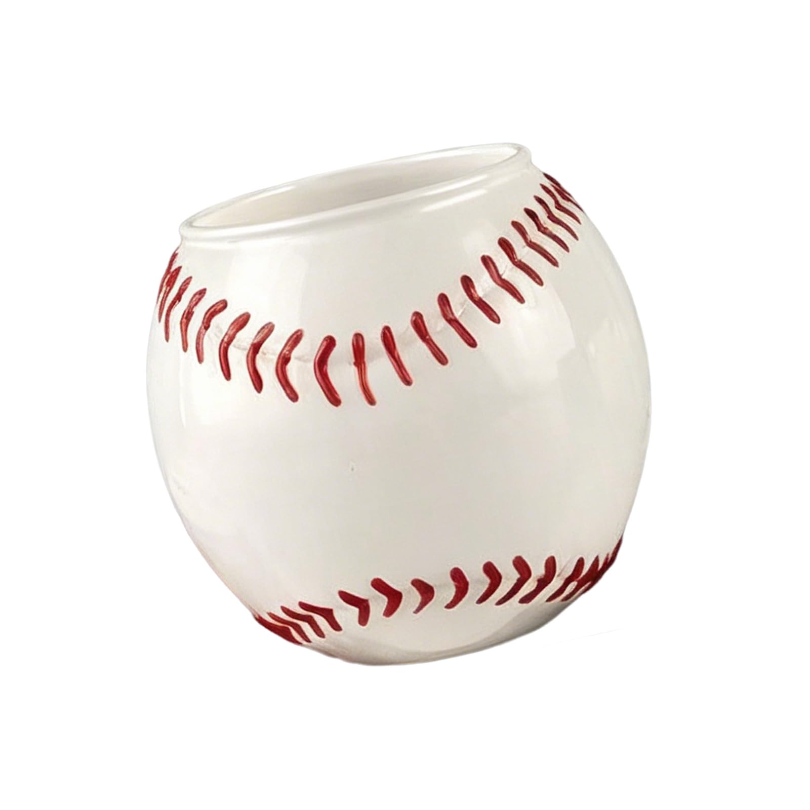 JSGHGDF Sturdy Clear Glass Whiskeys Decanter in Fun Baseball Shape Premium Baseball Liquor Vessel for Collectors Unique Whiskeys Bottle