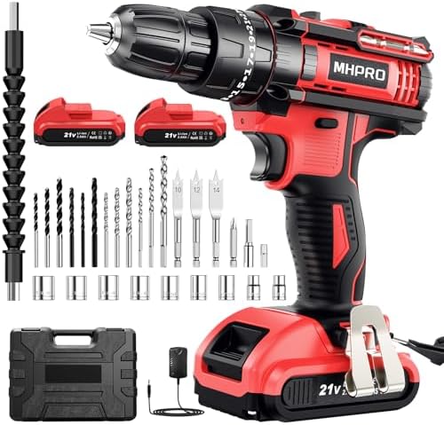 Taladro Percutor a Bateria 21V, Taladro Atornillador Bateria con ...
