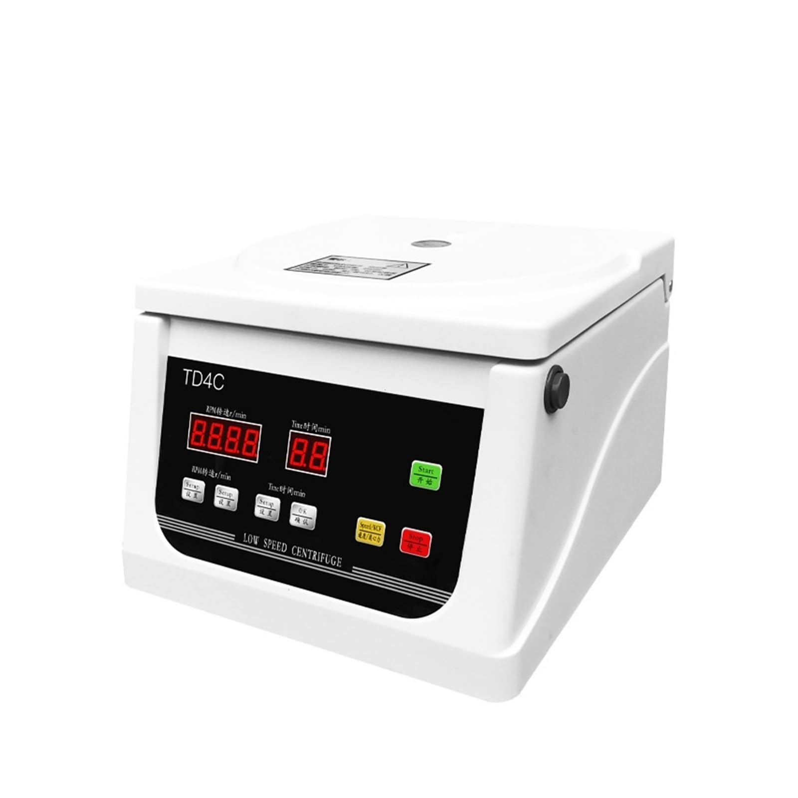 TD4/TD4C/TD6M/ Centrífuga de sobremesa Centrífuga eléctrica de baja velocidad de 4000 RPM con temporizador y control de velocidad Control preciso(TD4+12x20ML)