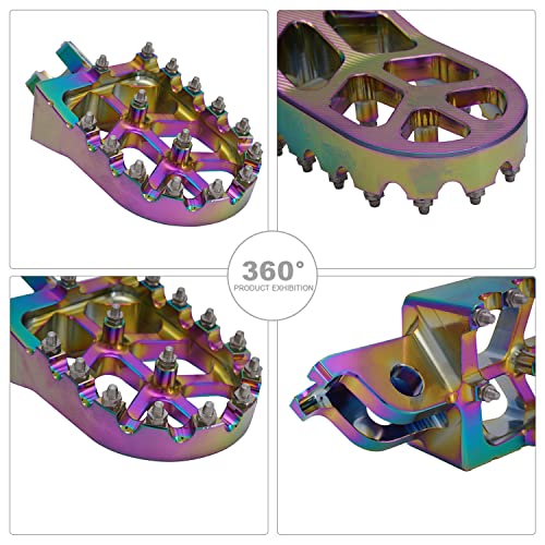 Image of AnXin Foot Pegs Footpegs Footrests Foot Pedals Rests CNC MX for KLX300 KLX300R KLX300SM 97-07 20-24 KLX250 06-20 KLX250S 09-14 KLX250R 94-96 KLX650 93-96 Dirt Bike Quenching