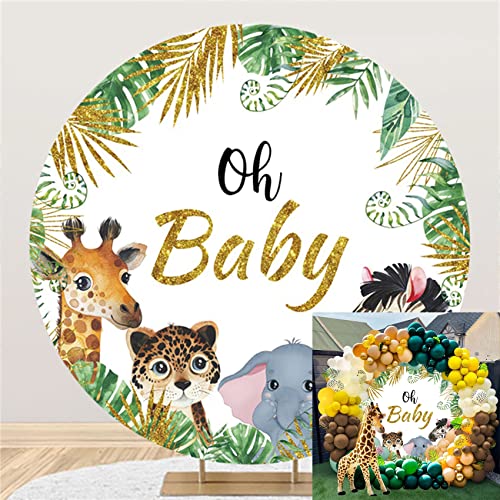 OFILA 2x2m Rotondo Baby Shower Compleanno Sfondo