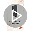 Image of Bniture 2 Door Wooden Wardrobe for Bedroom | Almirah for Clothes with 4 Shelves, Engineered Wood Wardrobe for Clothes | Cupboard for Bedroom (46D x 80W x 182H CM) | 3 Years Warranty (Slate Grey)