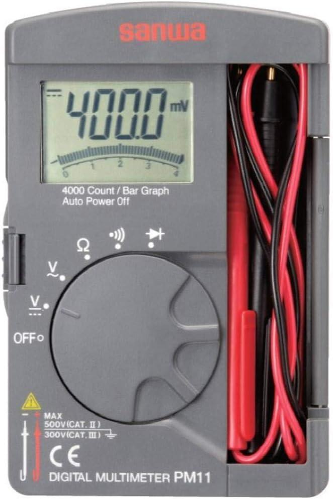 Sanwa Electric Instrument PM11 Handheld Multimeter Analogue Digital Display (Counts): 4000