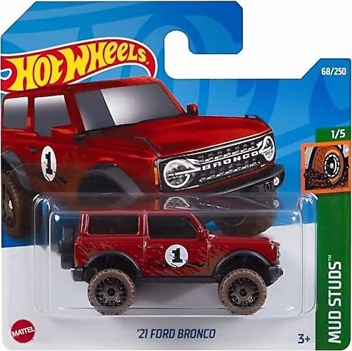 Hot Wheels 21 Ford Bronco MUD Studs Ages 3 and Up (Red) (B0CHZ6V9FD) Amazon Price History, Amazon Price Tracker