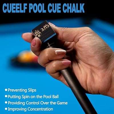 Cube Pool Cue Chalk Technology Billiard Pool Stick Chalk for Professional Low Deflection, Durable, Reduces Miscues-1pc