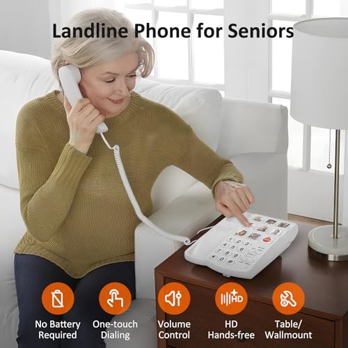 Téléphone fixe pour personnes âgées : ne manquez plus aucun appel grâce à la sonnerie forte - 2