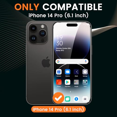 Image of Mr.Shield 360 True Privacy Screen Protector Tempered Glass Guard for iPhone 14 Pro, 4-Way Anti-Spy with Easy Installation Kit, 9H Hardness, 3D Curved Edges, Case-Friendly