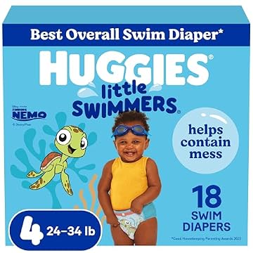 Huggies Little Swimmers Swim Diapers Size 4, 18 Count