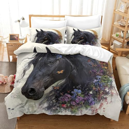 Housse de Couette Chat Noir Idée Cadeau Idéale pour Lit Double King Size - 3