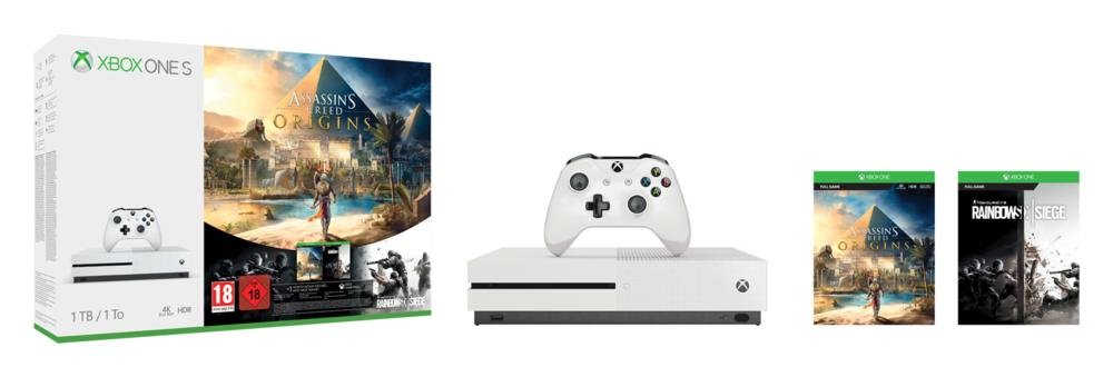 Pack Xbox One S 1 To Assassin's Creed Origins & Rainbow Six : Siege