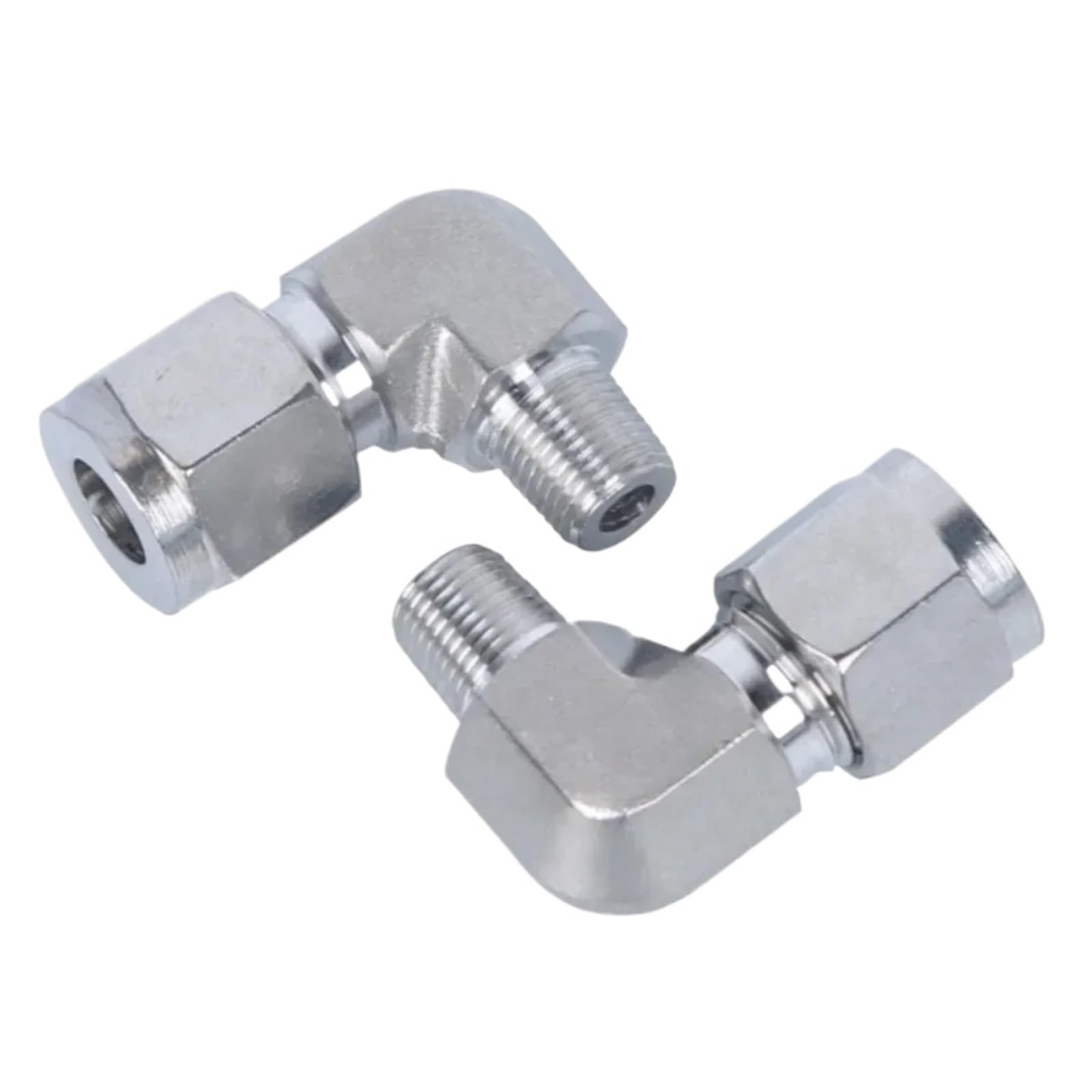Coude forgé 3000 PSI raccord de tuyau inox 1/2 BSPT union compression 6mm