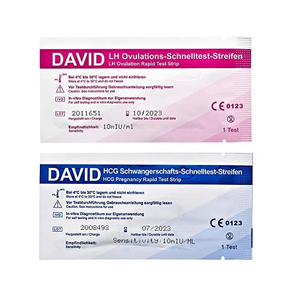 30 David Ovulationstest 10miu/ml + 5 Schwangerschaftstest Schnelltest
