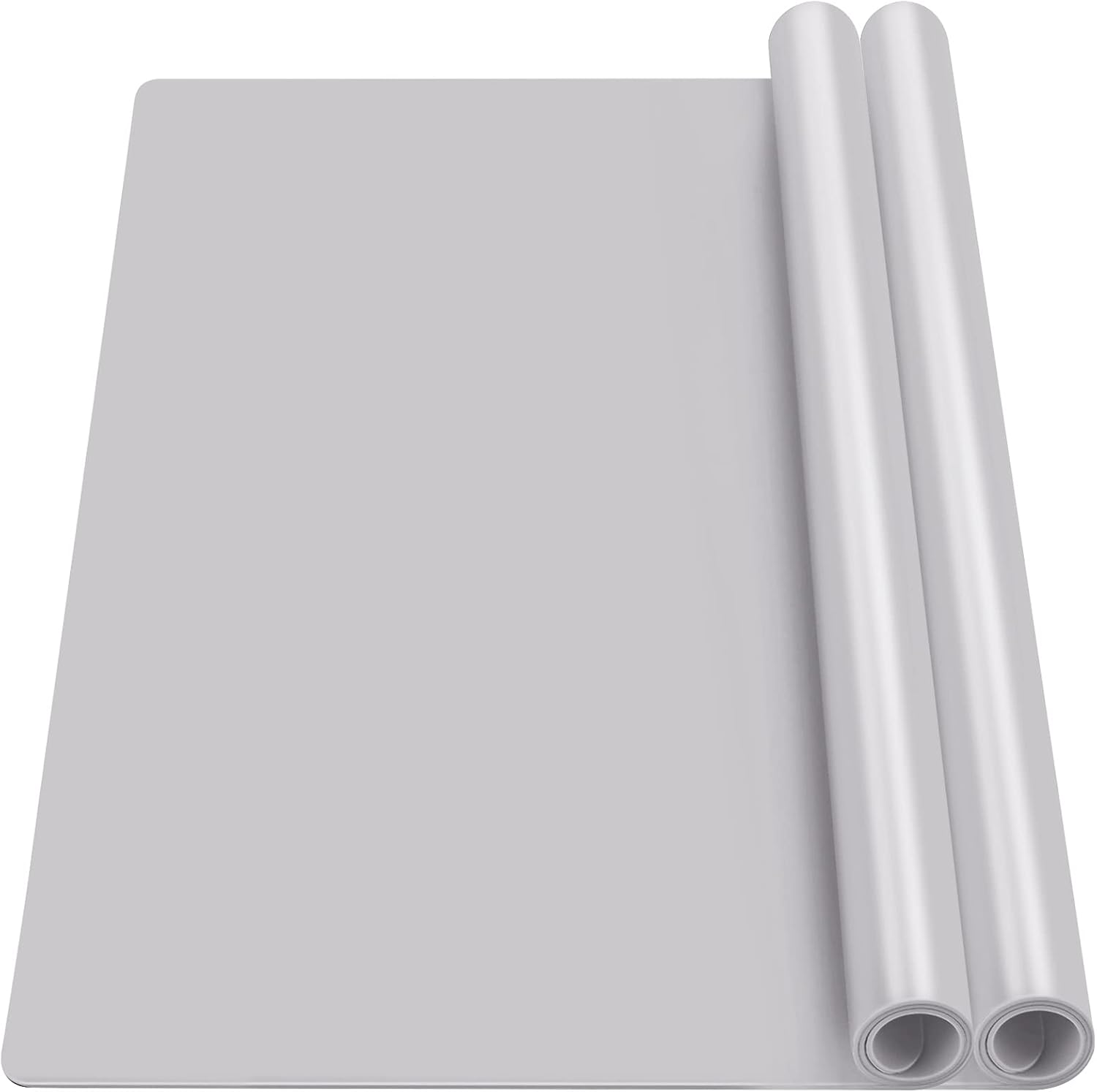 Beige Silicone Mat 27.6 x 19.7 inches, Gartful Silicone Crafts Sheet for Arts, Casting Molds Mat, Countertop Protector, Placemat Large Table Mat Desk Saver Pad, Nonstick Nonskid, Set of 2