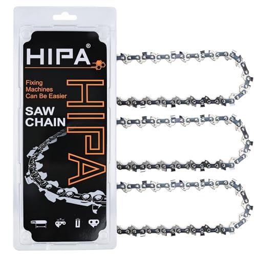 Hipa 8 Inch Pole Saw Chain for Dewalt DWO1DT608 DCPS620 DCCS623B 8 Inch 3/8 LP Pitch .043 Gauge 34 Drive Links R34 (3PCS)