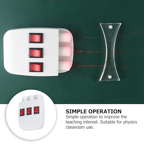 Miniatura 3 de Fuente de luz semiconductora de tres vías para experimento de óptica física de laboratorio, ideal para enseñanza e investigación, ligero y portátil,