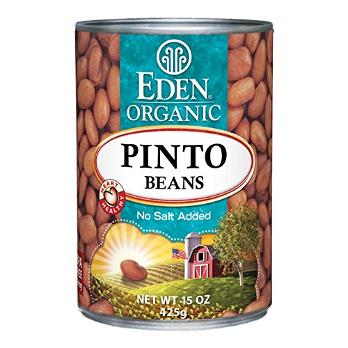 image for Eden Organic Pinto Beans, 15 oz Can (12-Pack), No Salt Added, Non-GMO,