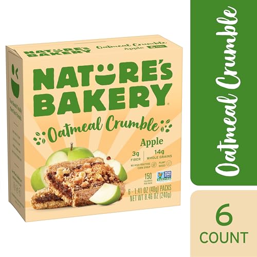Image of Nature's Bakery Oatmeal Crumble Apple Bars, 1.41 Oz, 6 Ct